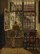 Henrik Nordenberg, Interior with a boy at a window